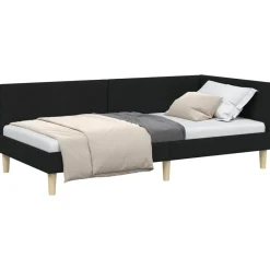 Sale vidaXL Hörn Sängram 80 cm x 200 cm Tyg och plywood Svart
