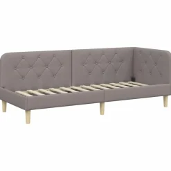 New vidaXL Hörn Sängram 80 x 200 cm tyg Taupe