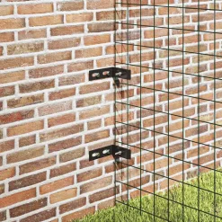 vidaXL Hörnkoppling 10 set antracit