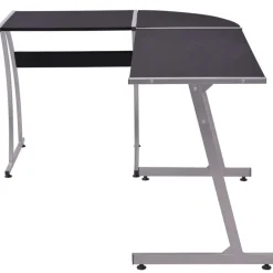 New vidaXL Hörnskrivbord L-formad Svart
