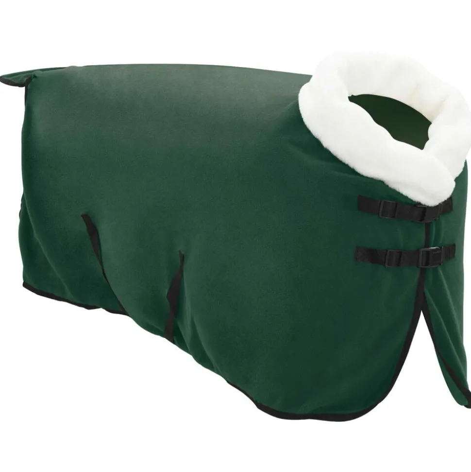 vidaXL Hästdyna Fullt mörkgrön 75 cm Polar fleece