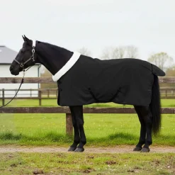 vidaXL Hästdyna Svart 75 cm Polar fleece