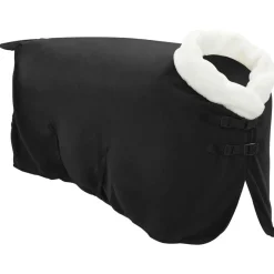 vidaXL Hästdyna Svart 75 cm Polar fleece