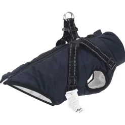 vidaXL Hund Kappa Mörkblå L24 Fleece och Polyester
