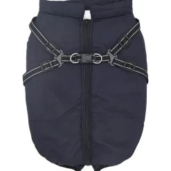 vidaXL Hund Kappa Mörkblå L44 Fleece och Polyester