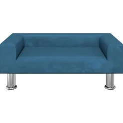 vidaXL Hundbädd 70x45x26,5 cm sammet Blå