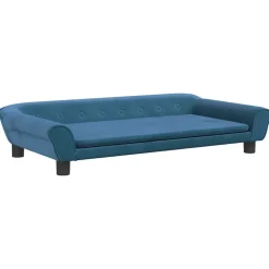 vidaXL Hundbädd blå 100x50x21 cm sammet