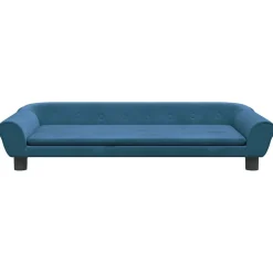 vidaXL Hundbädd blå 100x50x21 cm sammet