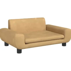 vidaXL Hundbädd brun 70x45x33 cm sammet