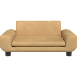 vidaXL Hundbädd brun 70x45x33 cm sammet