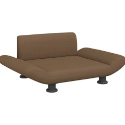 vidaXL Hundbädd brun 70x45x28 cm tyg