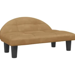 vidaXL Hundbädd brun 70x52x30 cm sammet
