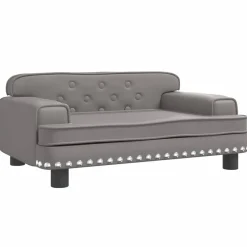Online vidaXL Hundbädd 70x45x30 cm konstläder Grå