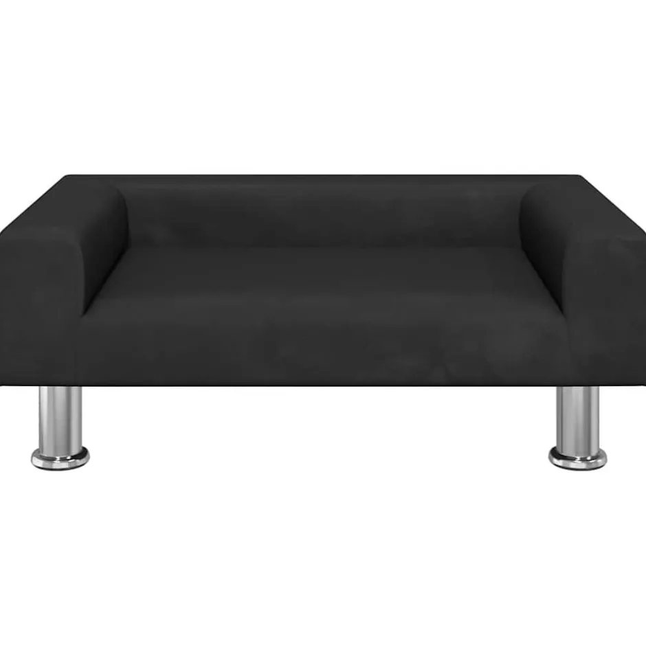 Discount vidaXL Hundbädd 70x45x26,5 cm sammet Svart