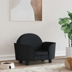 Clearance vidaXL Hundbädd 66x40x45 cm sammet Svart
