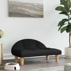 vidaXL Hundbädd svart 70x52x30 cm tyg