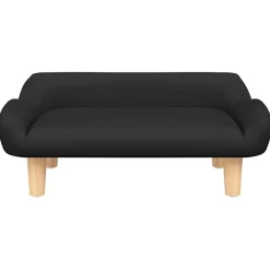 New vidaXL Hundbädd 70x40x24 cm tyg Svart