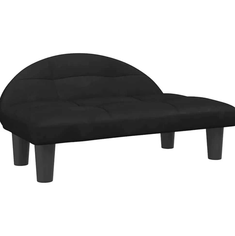 vidaXL Hundbädd svart 70x52x30 cm sammet
