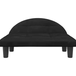 vidaXL Hundbädd svart 70x52x30 cm sammet