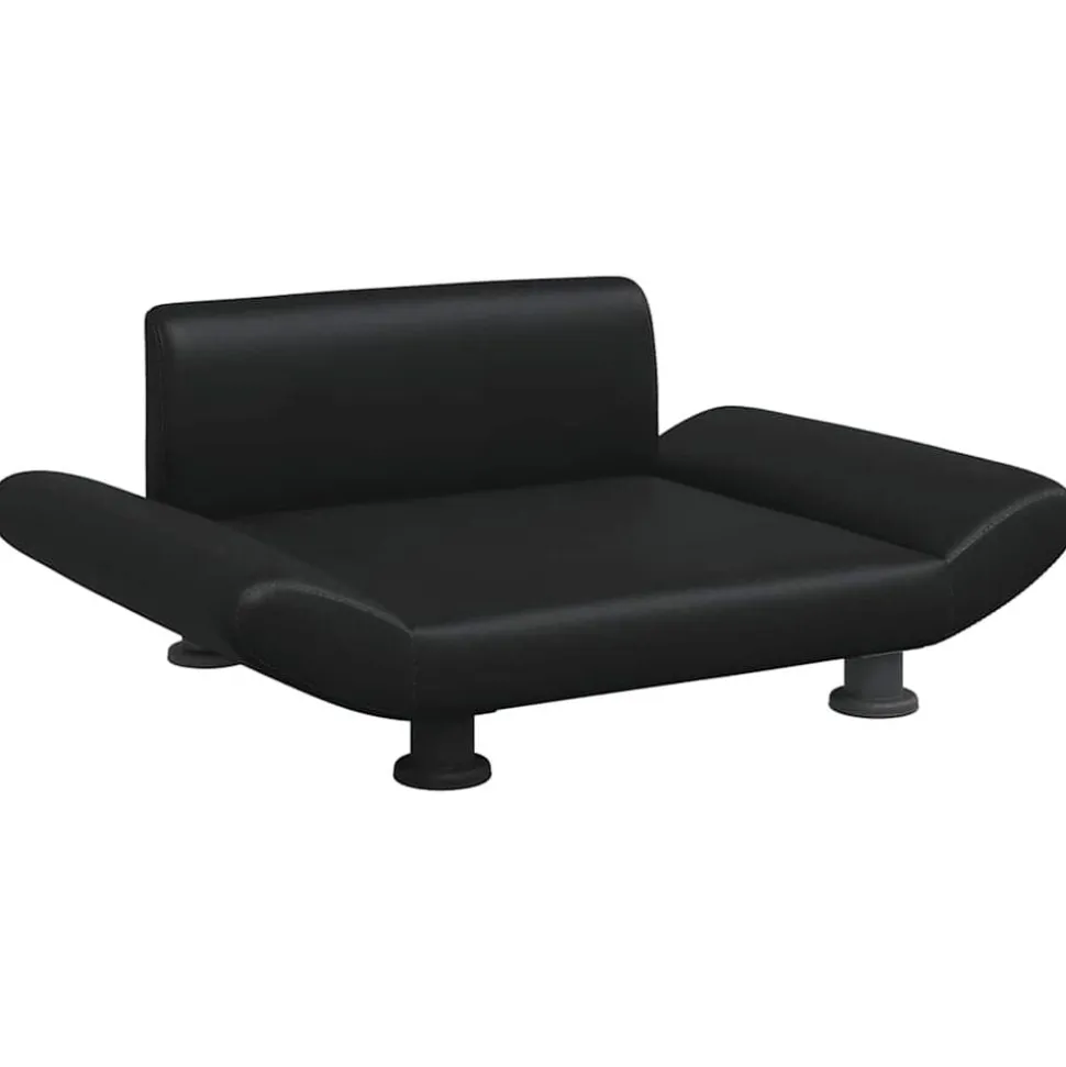 vidaXL Hundbädd svart 70x45x28 cm konstläder
