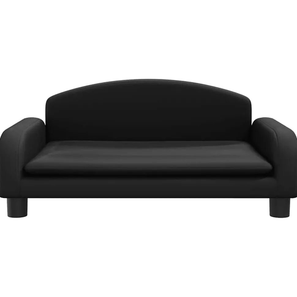 vidaXL Hundbädd svart 70x45x30 cm konstläder