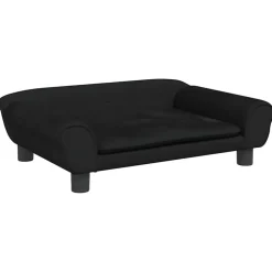 Best vidaXL Hundbädd 70x48x22 cm sammet Svart