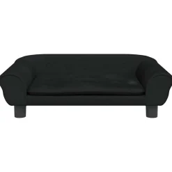 Best vidaXL Hundbädd 70x48x22 cm sammet Svart