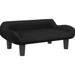 vidaXL Hundbädd svart 70x40x24 cm sammet