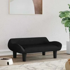 vidaXL Hundbädd svart 70x40x24 cm sammet
