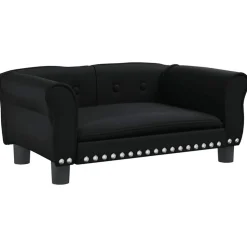 vidaXL Hundbädd svart 70x45x30 cm konstläder