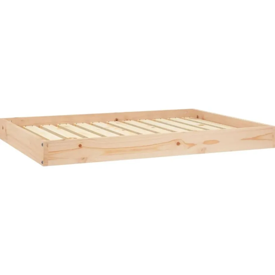 Clearance vidaXL Hundbädd 101,5x74x9 cm massiv furu Naturfärg