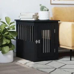 Hot vidaXL Hundbur 45x62x59 cm konstruerat trä Svart