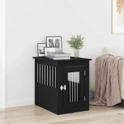 vidaXL Hundbursmöbler svart ek 45x62x59 cm konstruerat trä