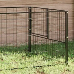 Sale vidaXL Hundgård 110x110x70 cm stål Svart
