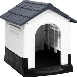 vidaXL Hundkoja grå 57x68x66 cm polypropen