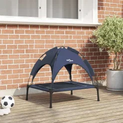 Hot vidaXL Hundsäng Mörkblå 63 x 49,5 x 60 cm Stål Marinblå