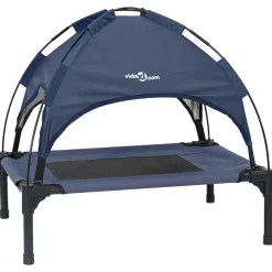 Sale vidaXL Hundsäng Mörkblå 62 x 48 x 61 cm Stål Marinblå