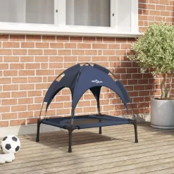 Sale vidaXL Hundsäng Mörkblå 62 x 48 x 61 cm Stål Marinblå