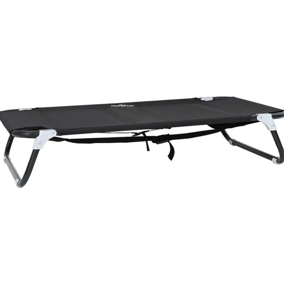Hot vidaXL Hundsäng 90 x 55 x 18 cm Stål Svart