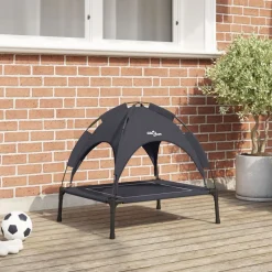 Discount vidaXL Hundsäng 63 x 49,5 x 60 cm Stål Svart