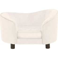 Hot vidaXL Hundsoffa naturvit 69x49x40 cm plysch Kräm