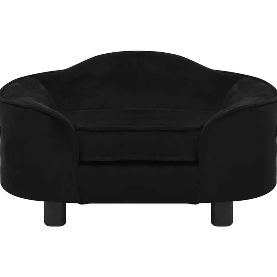 Outlet vidaXL Hundsoffa 67x47x36 cm plysch Svart
