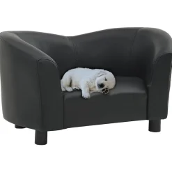 vidaXL Hundsoffa svart 67x41x39 cm konstläder