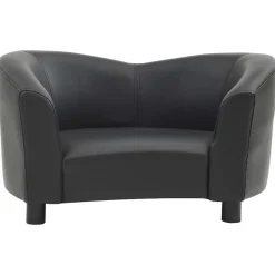 vidaXL Hundsoffa svart 67x41x39 cm konstläder