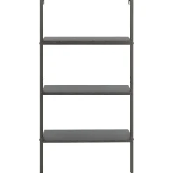 vidaXL Hylla 3 hyllplan svart 64x35x120,5 cm