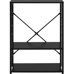 vidaXL Hylla för mikrovågsugn svart 60x39,6x79,5 cm konstruerat trä