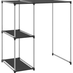 Outlet vidaXL Hylla för tvättmaskin 87x55x90,5 cm järn Svart