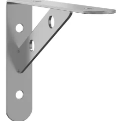 vidaXL Hyllfästen 4 st 15x2,5x11,5 cm silver rostfritt stål