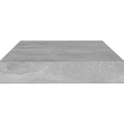 vidaXL Hyllplan 4 st betonggrå 100x10x1,5 cm konstruerat trä