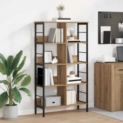 vidaXL Hyllsystem Artisan Ek 82 x 32 x 144,5 cm Konstruerat trä